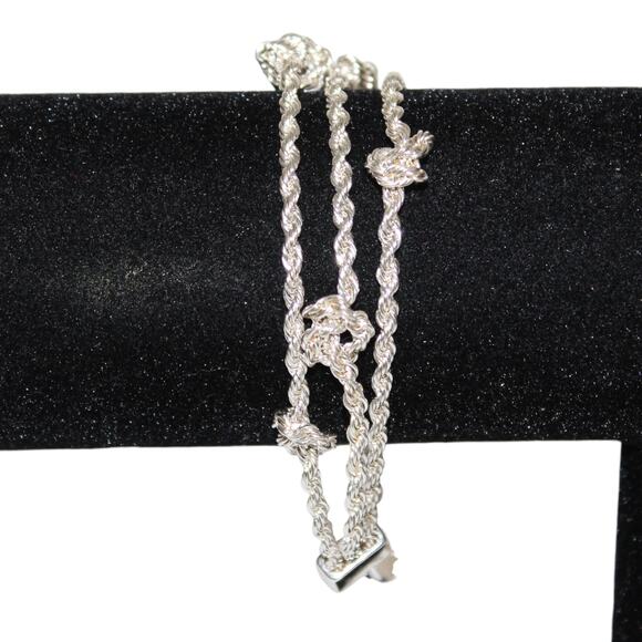 Cute Silver Tone 3 Layer Bracelet - Picture 3 of 4